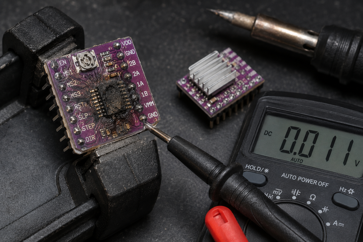 Stepper Motor Driver Dead or Malfunctioning? Exact Diagnosis & Repair Guide